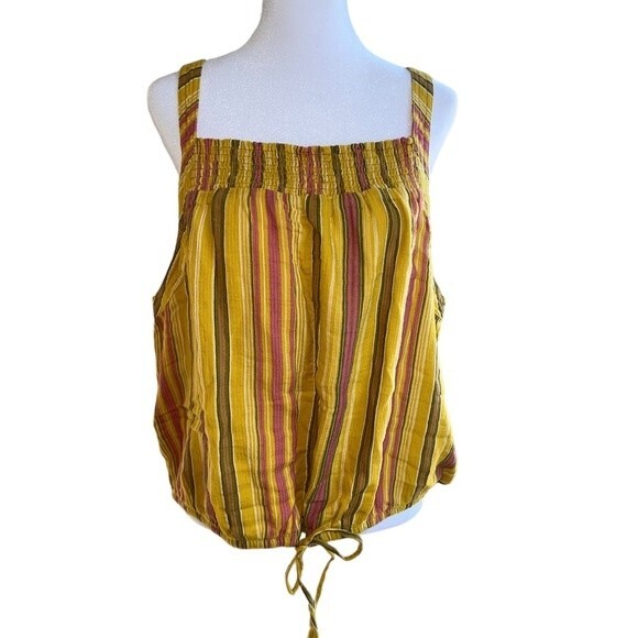 PrAna Little Palm Cami‎ in Leapfrog Stripe Size XL NWT - Picture 3 of 8